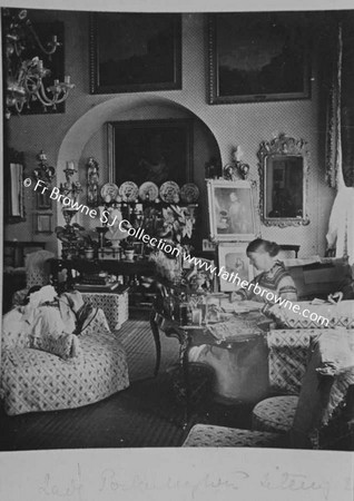 COPIES OF OLD PHOTOS LENT BY LORD CASTLEROSSE  LADY PORT IN BOUDOIR (NOW PARLOUR)